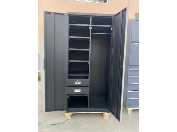 Multifunctional double door tall cabinet