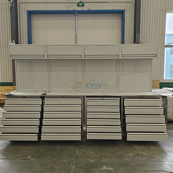 White Metal Tool Cabinet