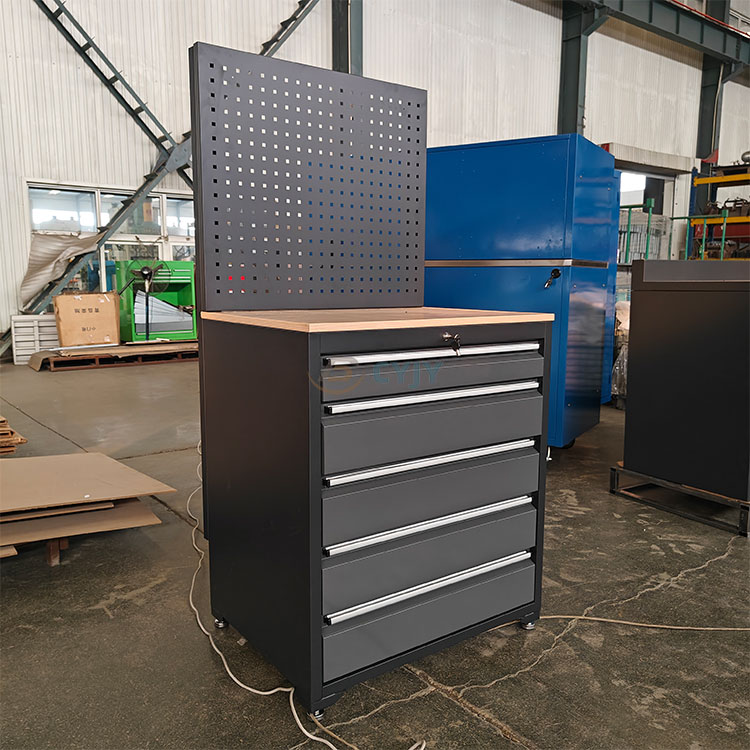 5 Drawer Tool Cabinet with Pegboard