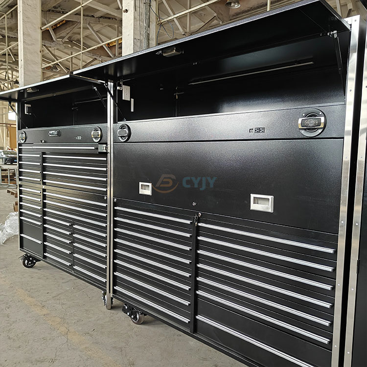 Black Spray Painted Heavy duty Tool Cabinet