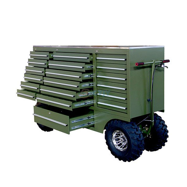Multi Drawer Partitioned Tool Pit Cart