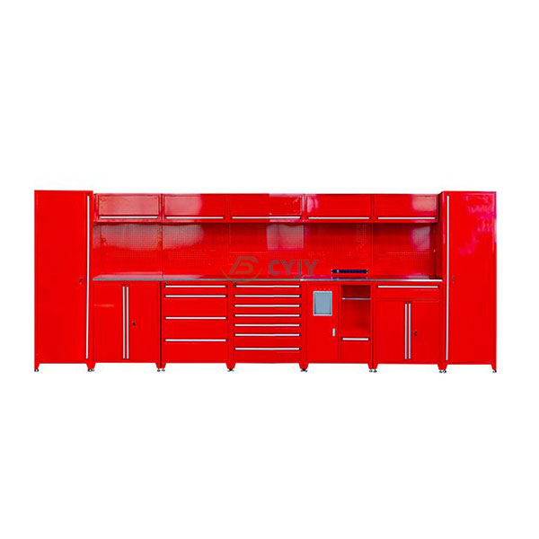 Red Tool Garage Cabinet
