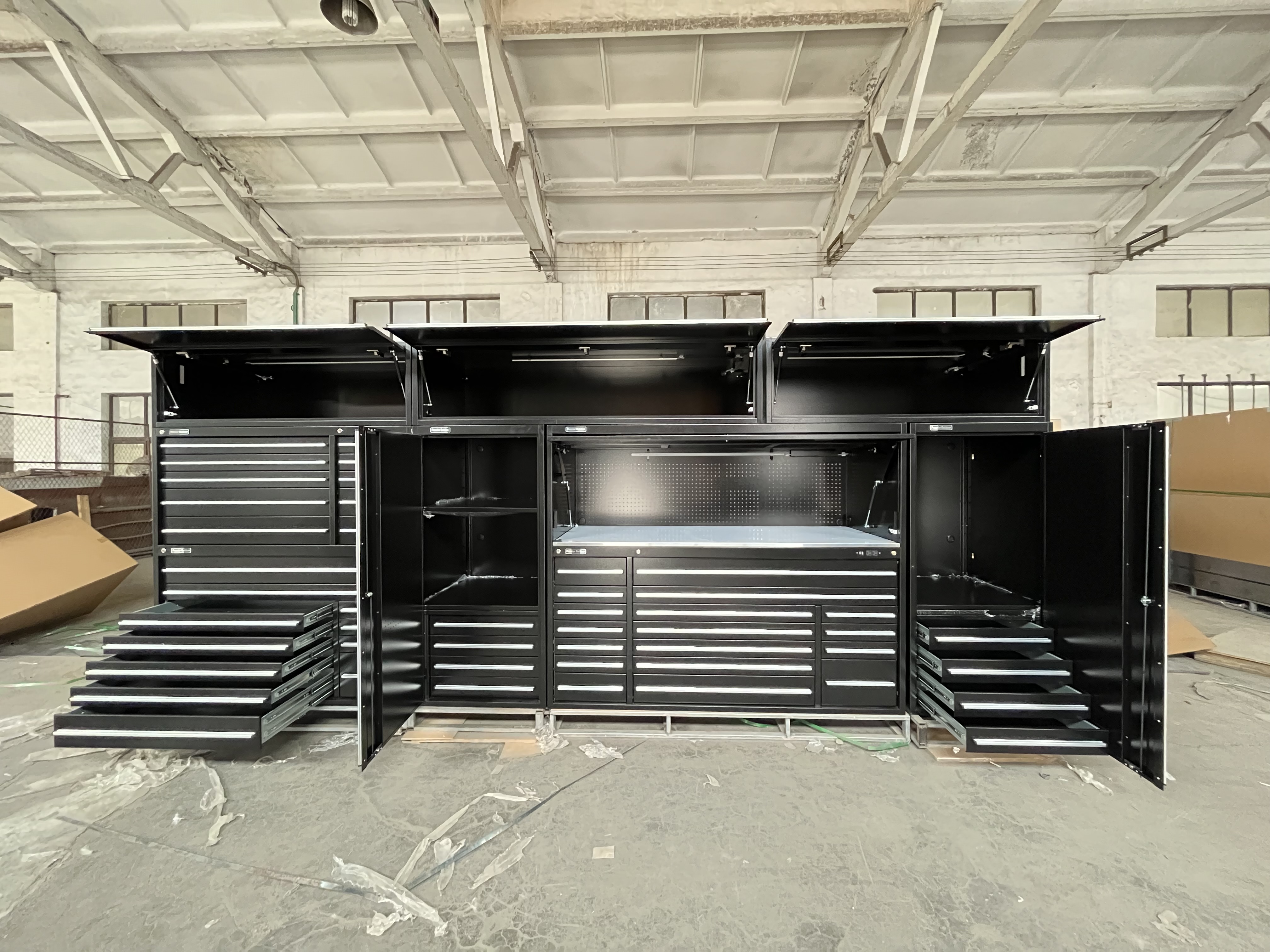 Black Tool Garage Cabinet