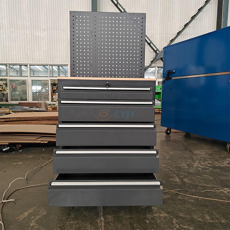 5 Drawer Tool Cabinet with Pegboard