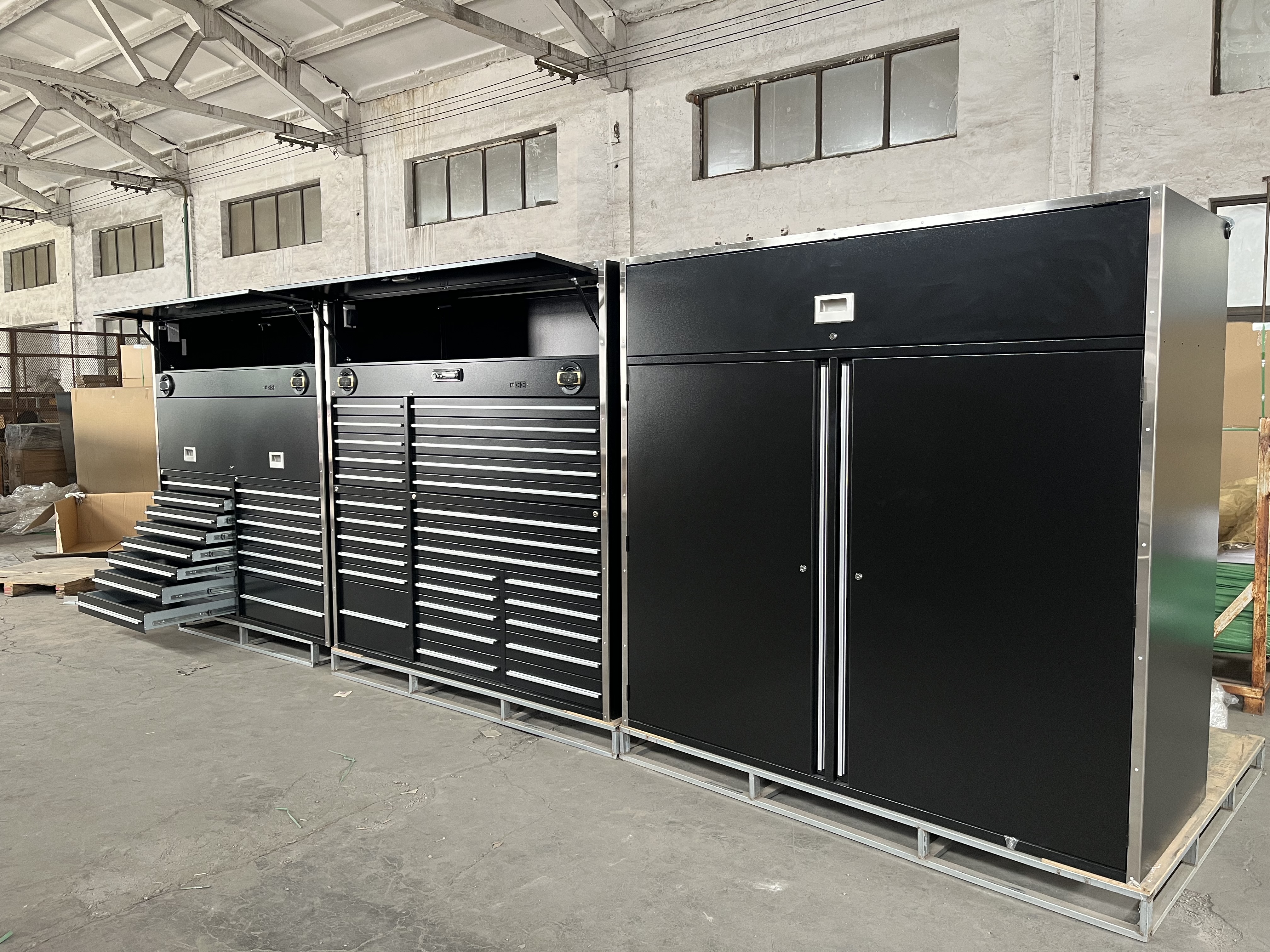 Black Tool Garage Cabinet