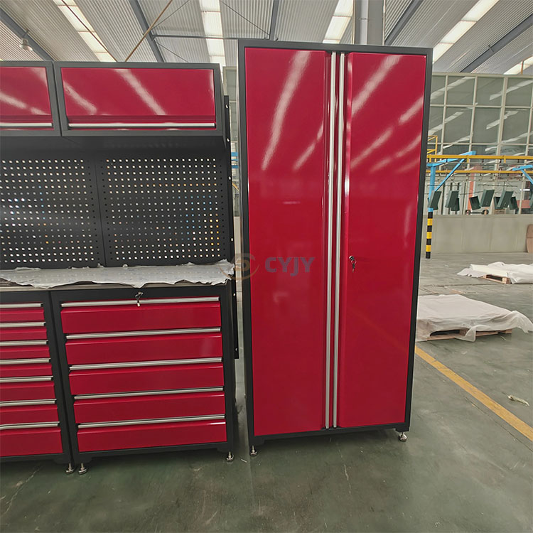 Industrial Tool Cabinet with Multi Drawer Multi Functions Red