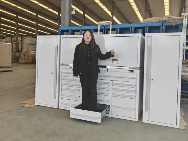 White tool cabinet