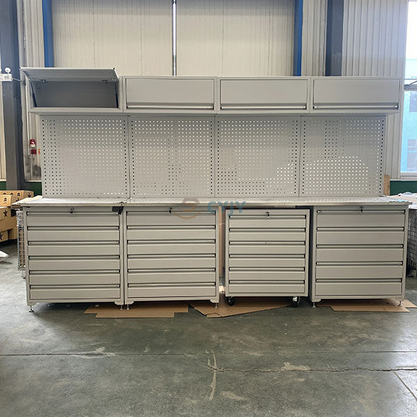 White Metal Tool Cabinet