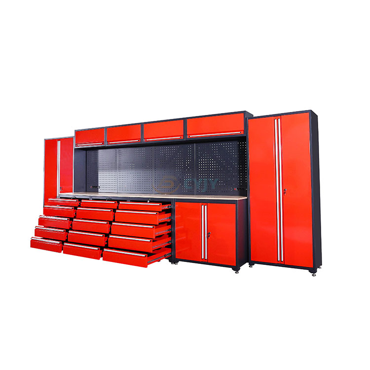 Wood Countertop Garage Cabinet Combination