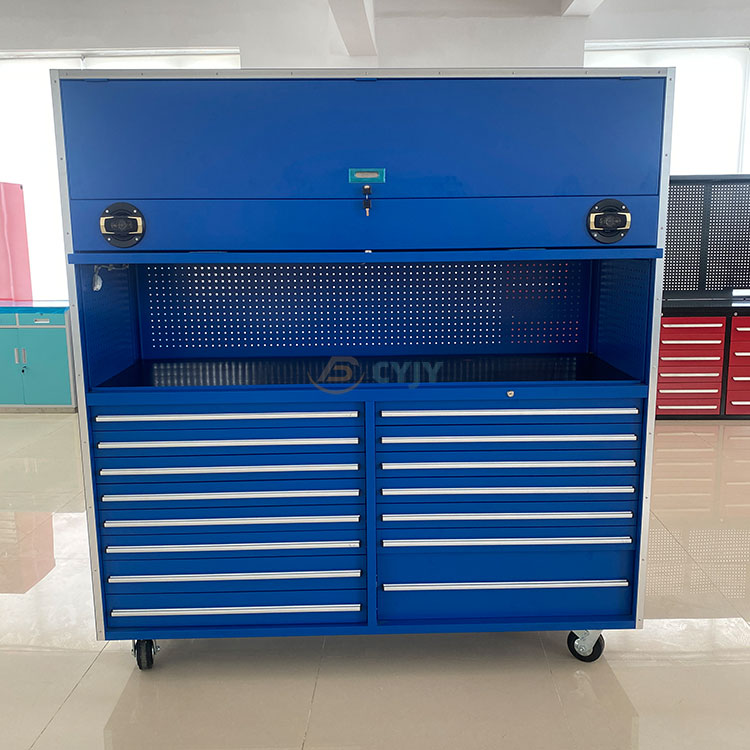Metal Garage Cabinet on Wheels