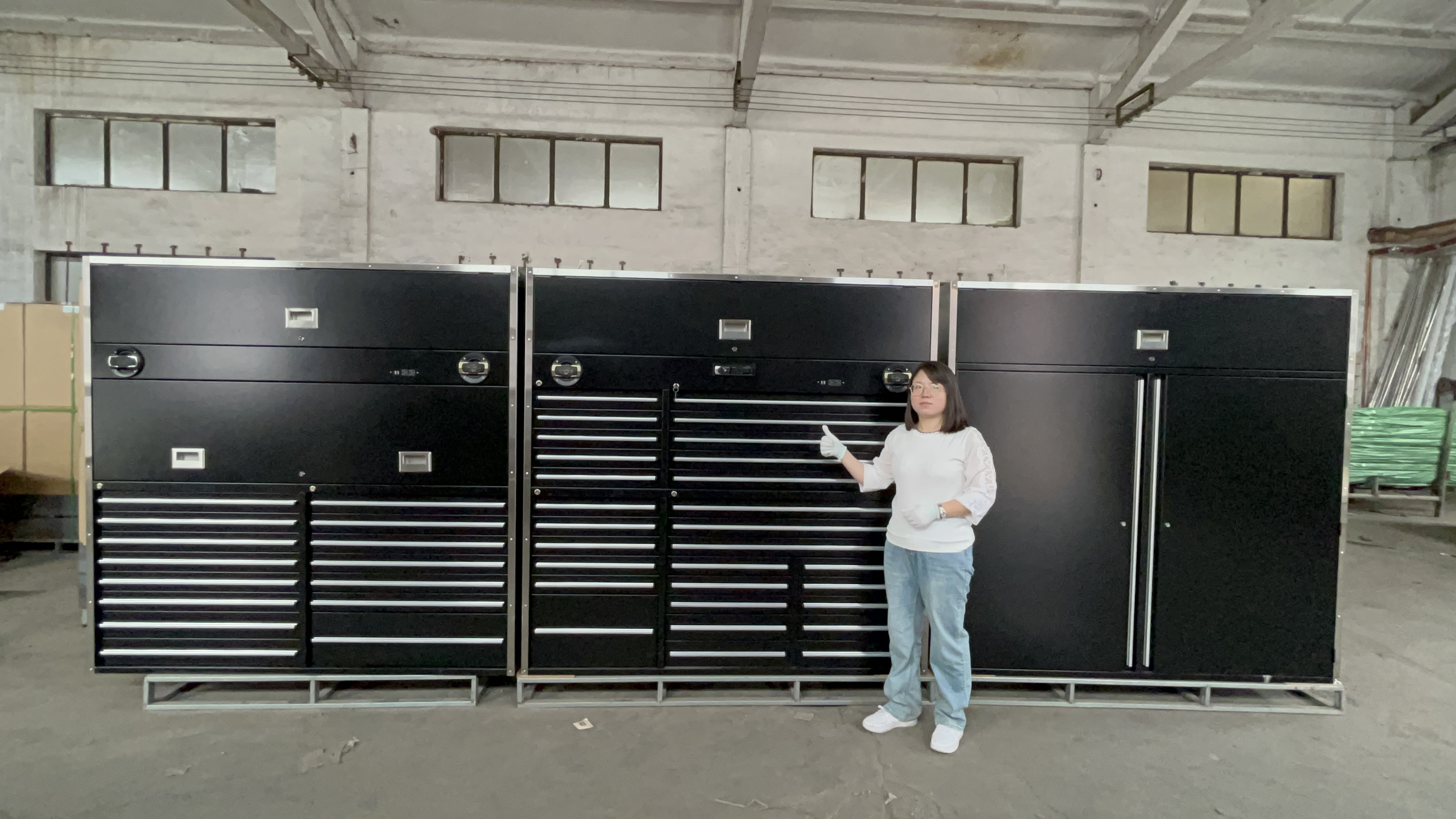 Blue Garage Cabinet Combination