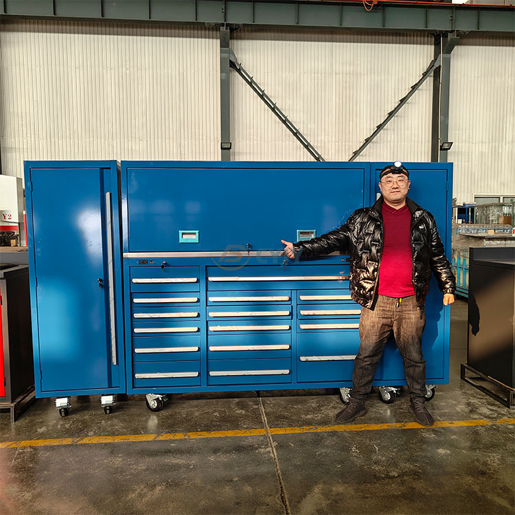 Blue Metal Tool Cabinet