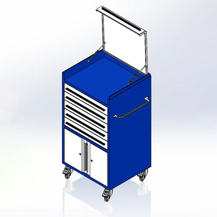 Metal Wheel Tool Cabinet
