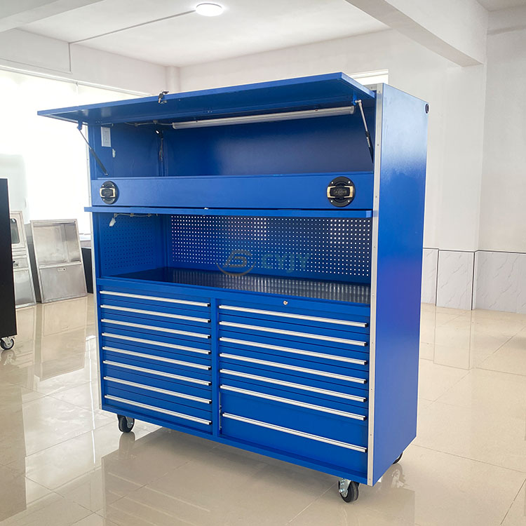 Metal Garage Cabinet on Wheels