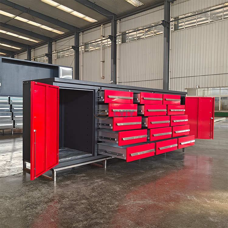 Steel 15 Drawer Workbench