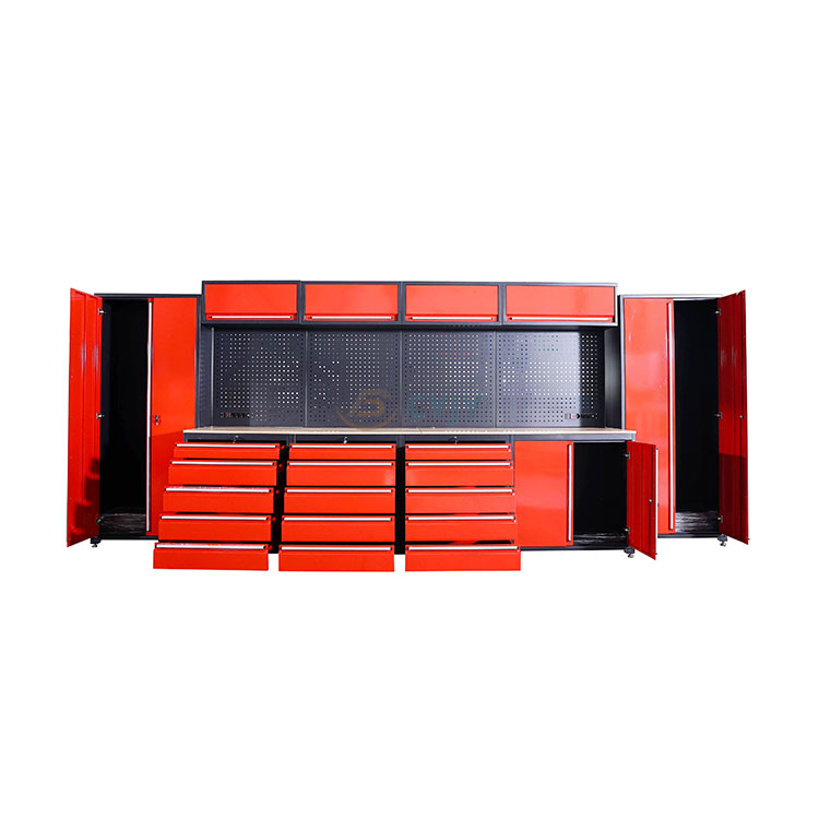 Wood Countertop Garage Cabinet Combination