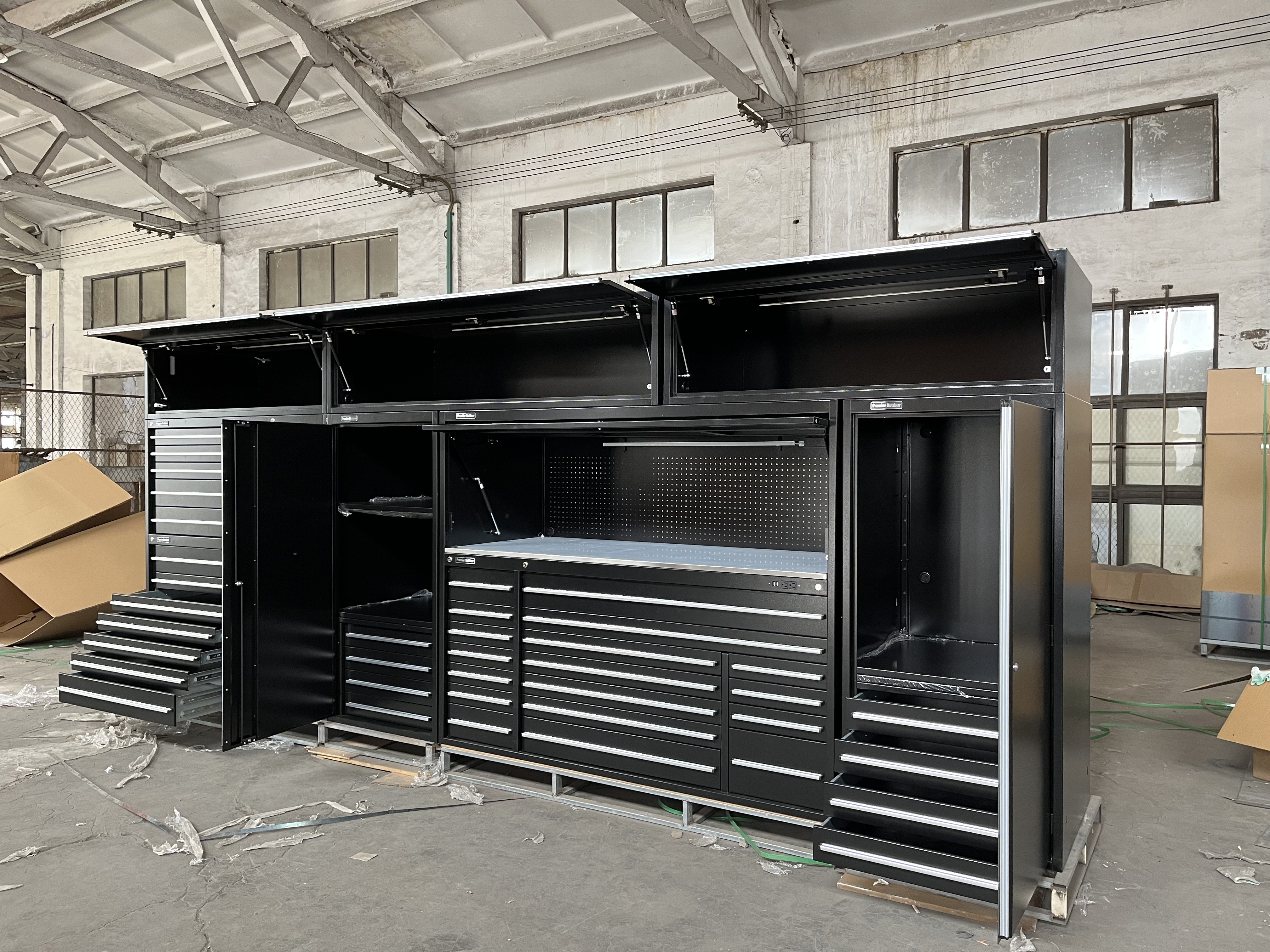 Black Tool Garage Cabinet